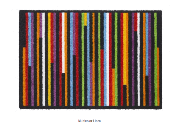 Multicolor schoonloopmat Linea 50x70cm